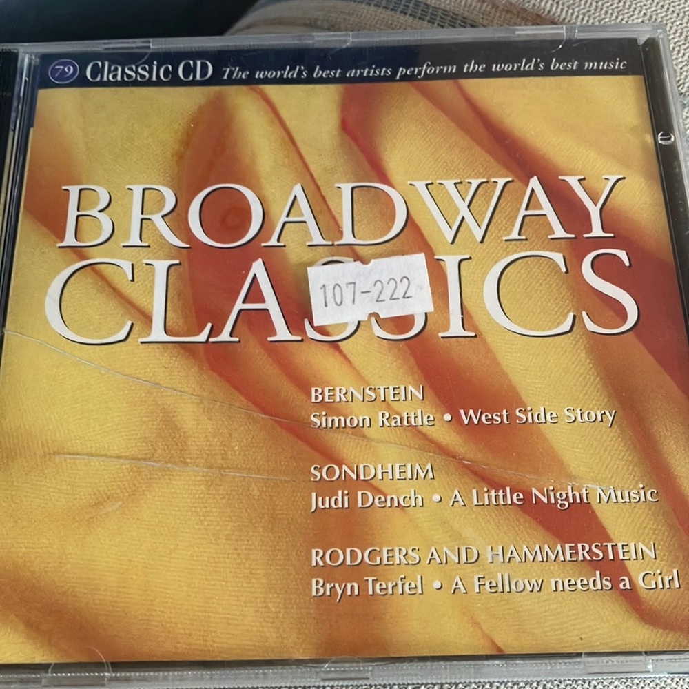 Broadway Classics CD - Yellow Cover